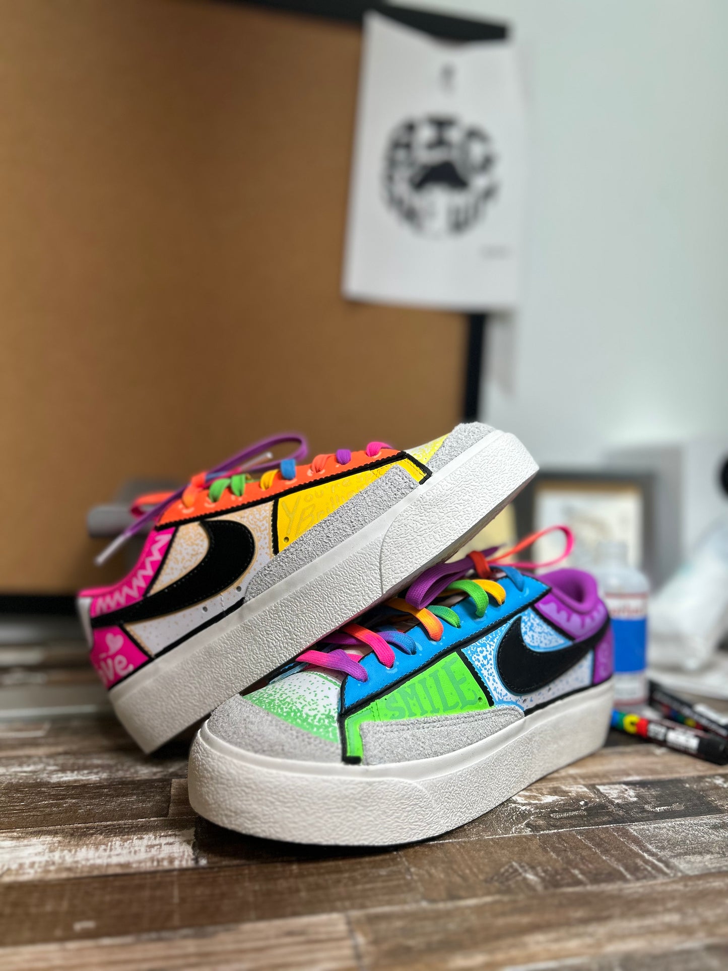 NYC Pride ‘23 custom Nike Jordan 1 Elevate Low